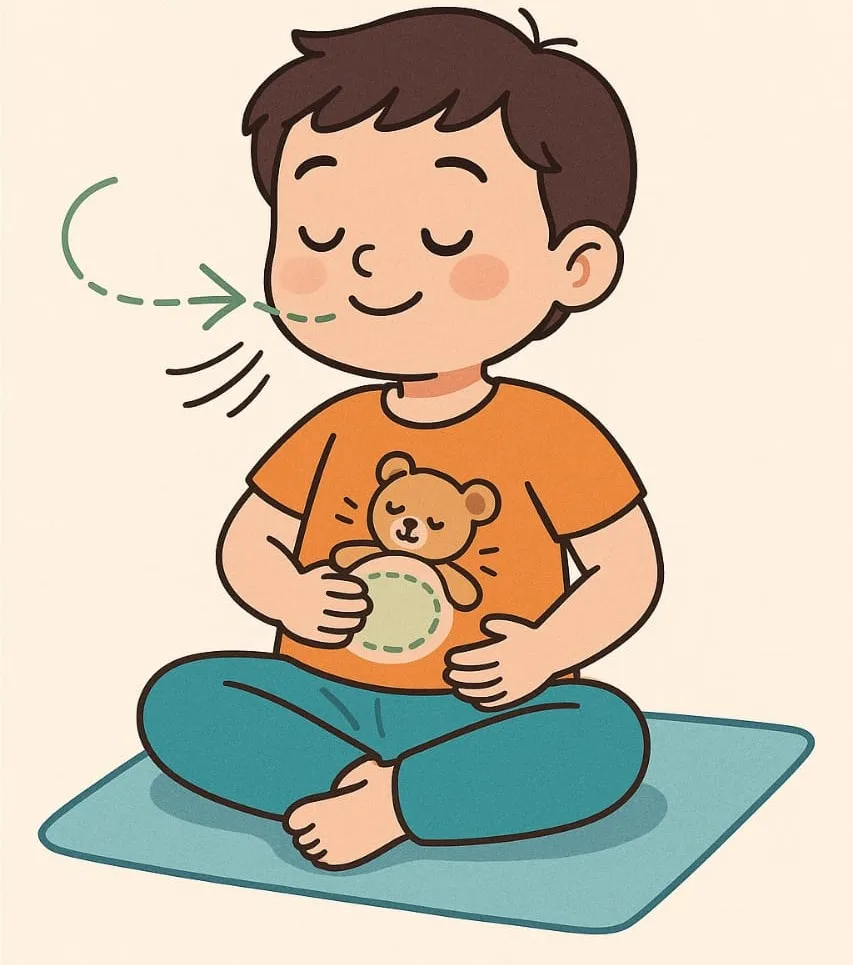 التمارين الدماغية - التنفس البطني